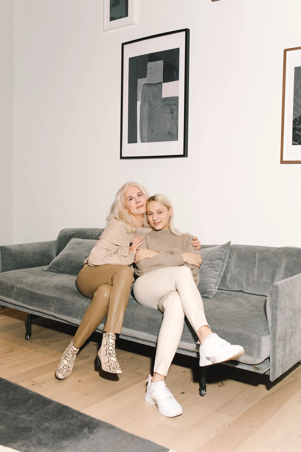 A mother and her adult daughter